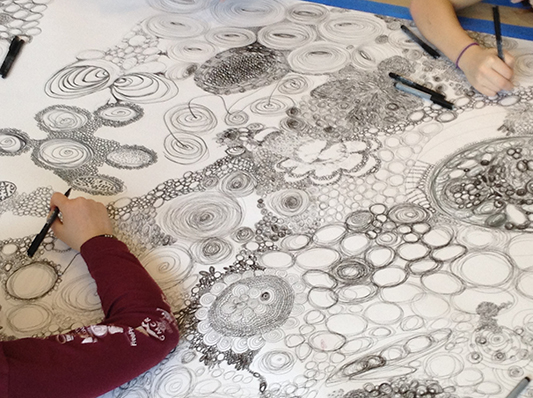 collaborative drawing project / sonja hinrichsen