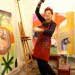 Livia Stein dancing in her Oakland studio